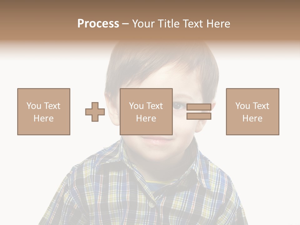 A Young Boy Is Smiling For The Camera PowerPoint Template
