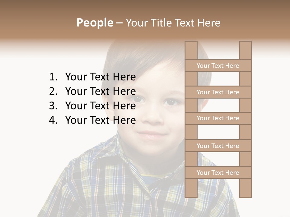 A Young Boy Is Smiling For The Camera PowerPoint Template