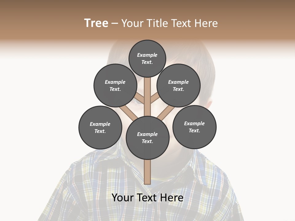 A Young Boy Is Smiling For The Camera PowerPoint Template