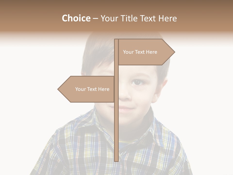 A Young Boy Is Smiling For The Camera PowerPoint Template