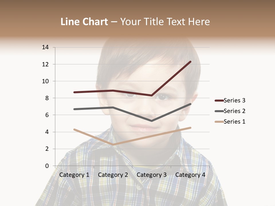 A Young Boy Is Smiling For The Camera PowerPoint Template