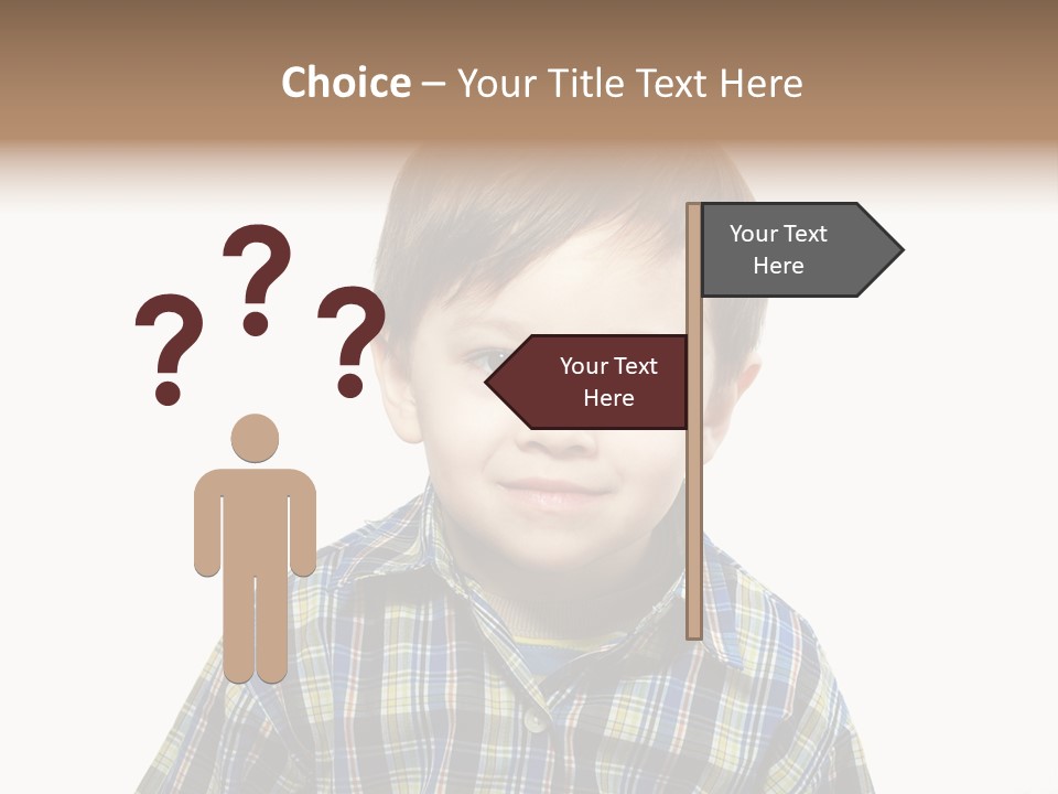 A Young Boy Is Smiling For The Camera PowerPoint Template