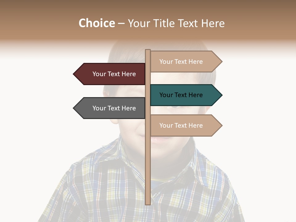 A Young Boy Is Smiling For The Camera PowerPoint Template