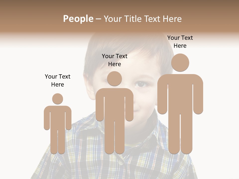 A Young Boy Is Smiling For The Camera PowerPoint Template