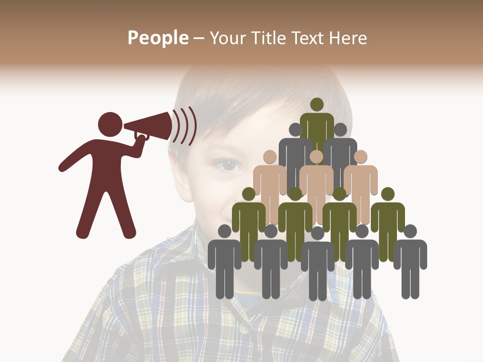 A Young Boy Is Smiling For The Camera PowerPoint Template