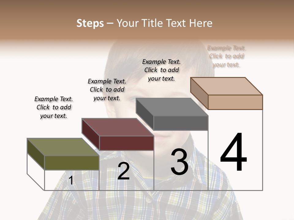 A Young Boy Is Smiling For The Camera PowerPoint Template