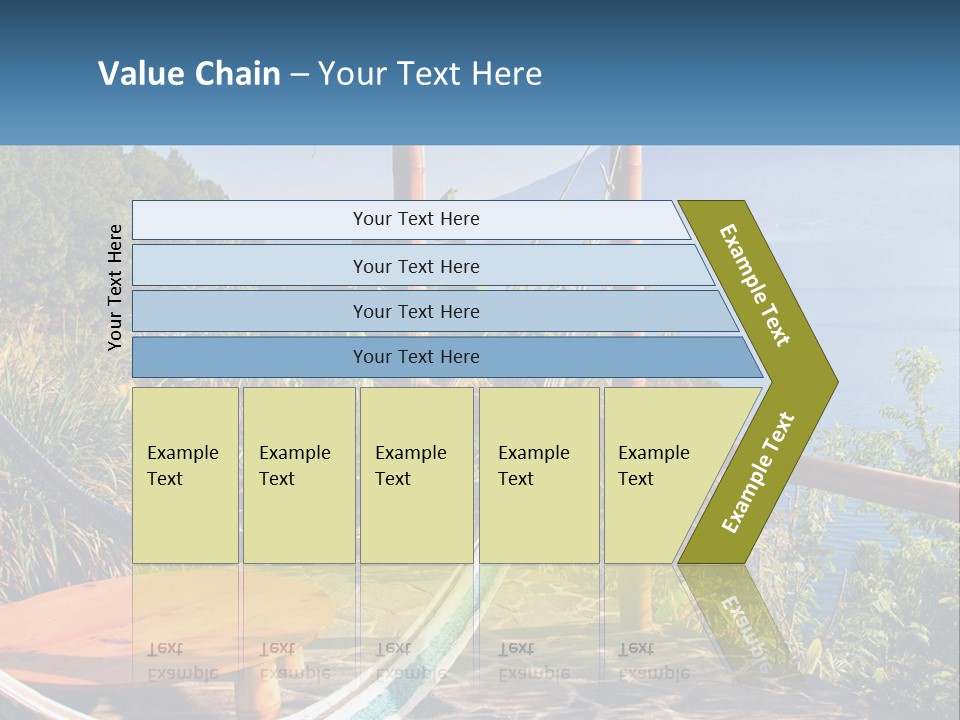 A Hammock On A Porch Overlooking The Ocean PowerPoint Template
