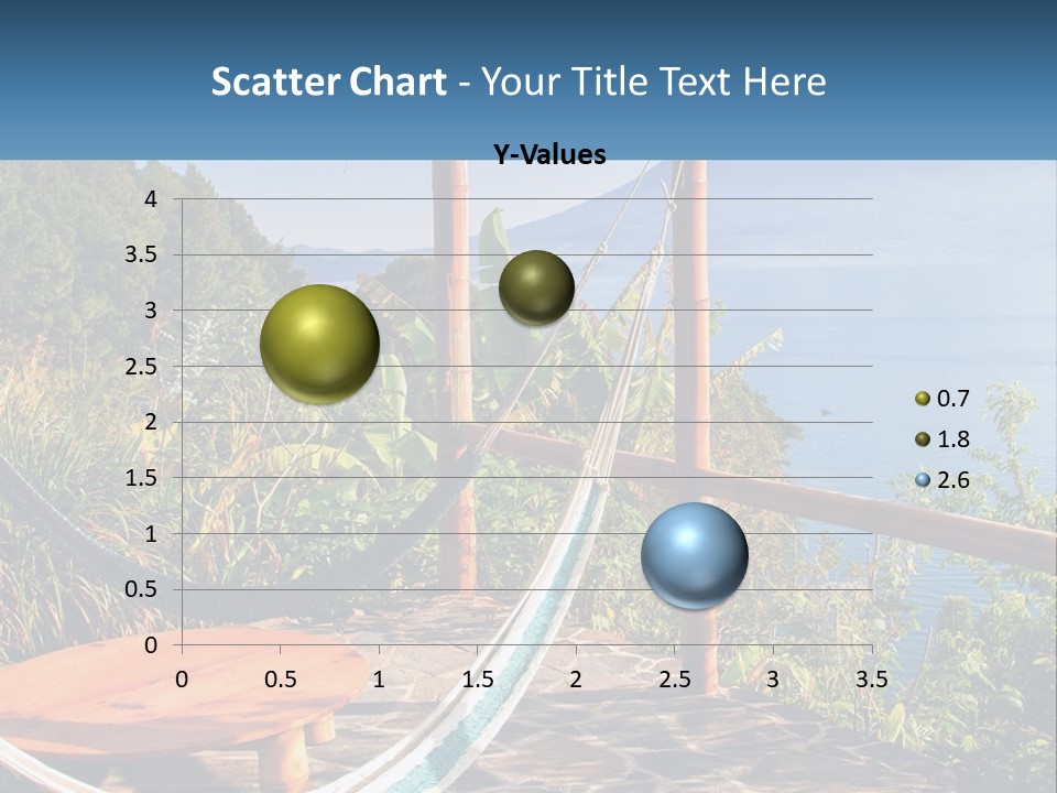 A Hammock On A Porch Overlooking The Ocean PowerPoint Template