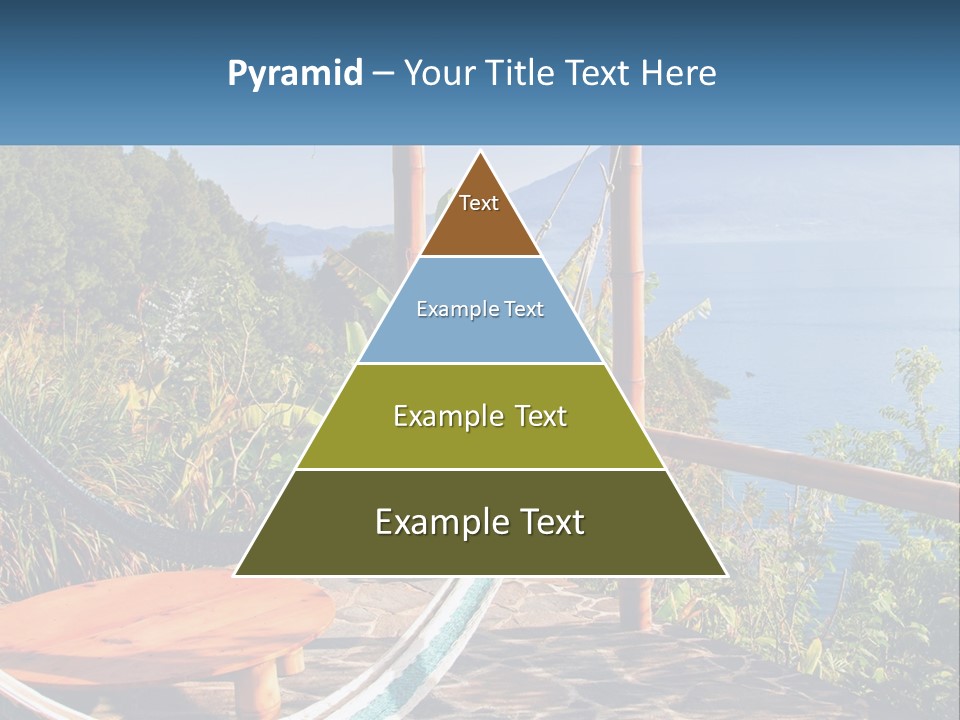 A Hammock On A Porch Overlooking The Ocean PowerPoint Template