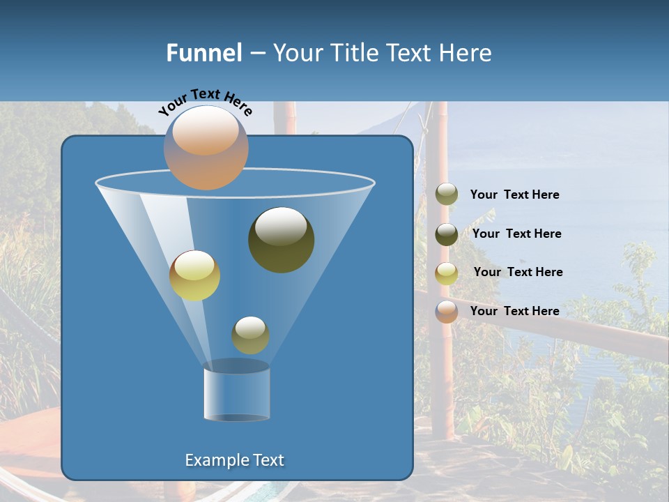 A Hammock On A Porch Overlooking The Ocean PowerPoint Template