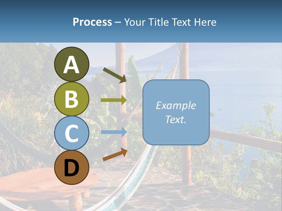 A Hammock On A Porch Overlooking The Ocean PowerPoint Template