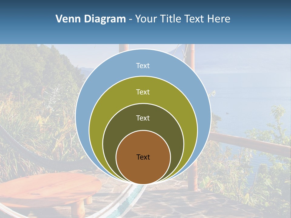 A Hammock On A Porch Overlooking The Ocean PowerPoint Template