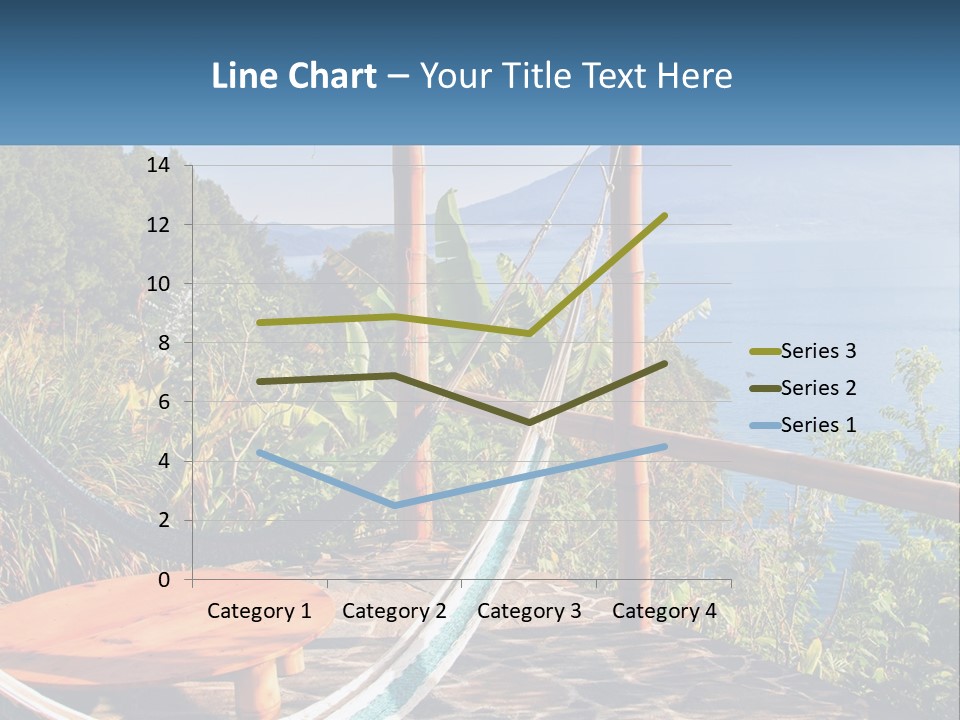 A Hammock On A Porch Overlooking The Ocean PowerPoint Template
