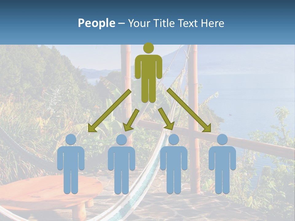 A Hammock On A Porch Overlooking The Ocean PowerPoint Template