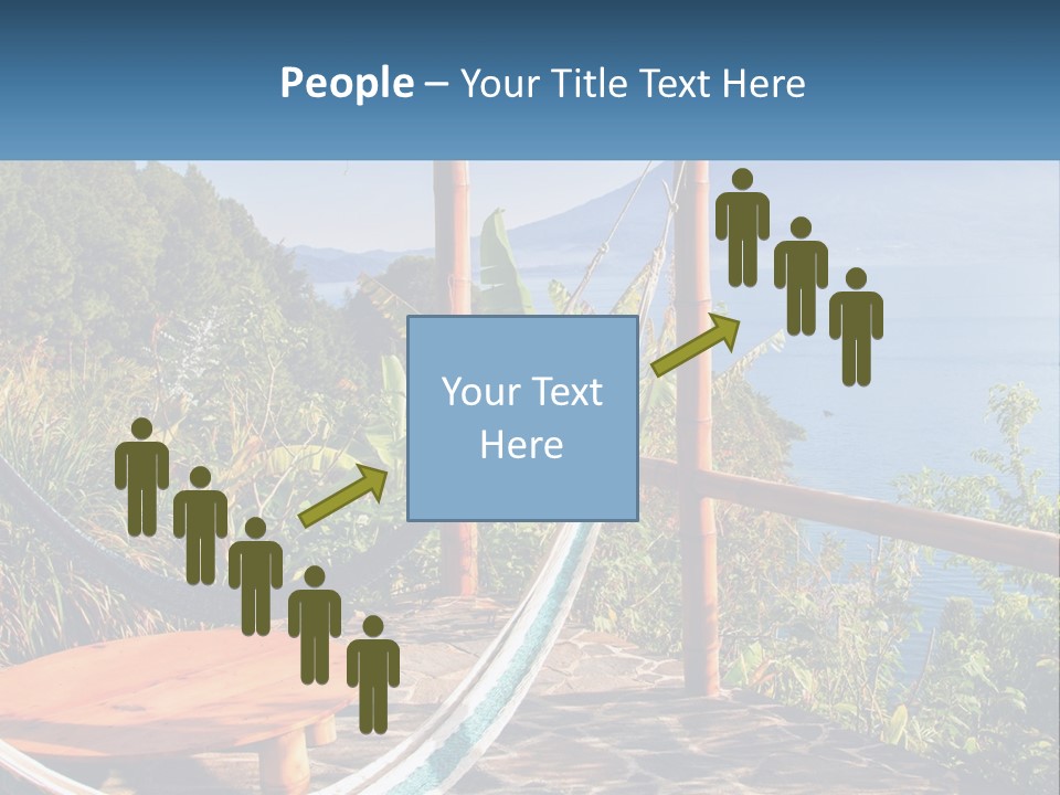 A Hammock On A Porch Overlooking The Ocean PowerPoint Template