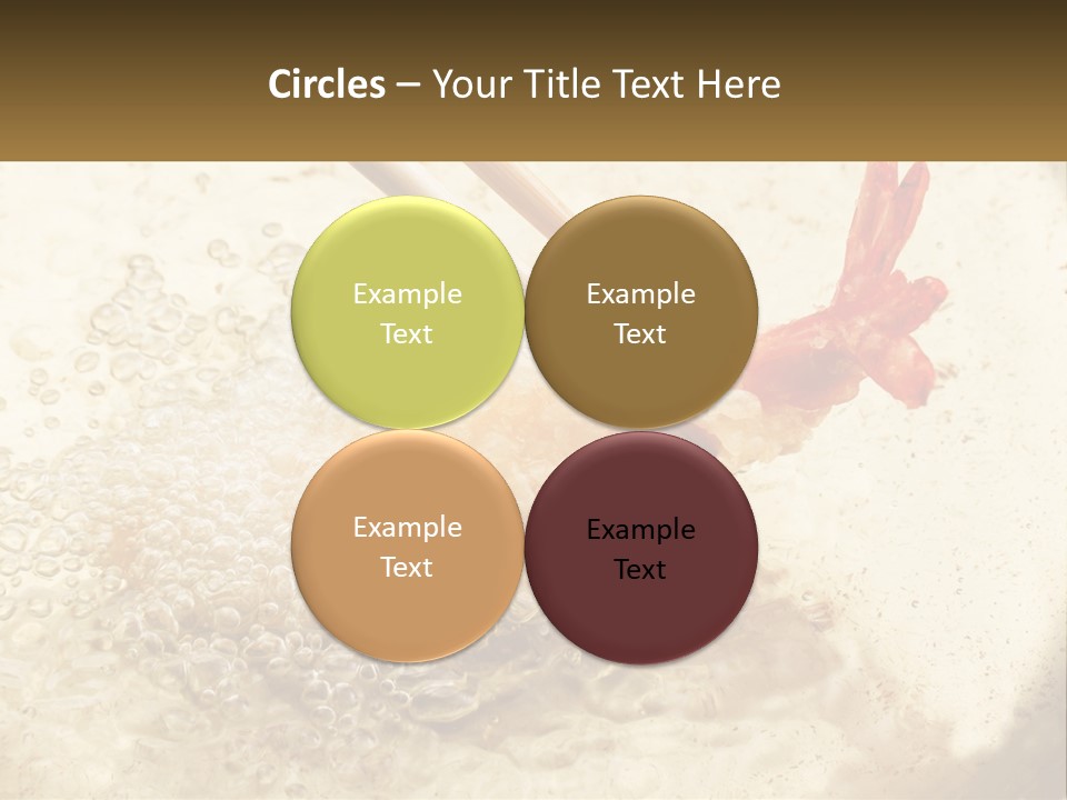 Chopsticks Are Being Used To Stir Food In A Pan PowerPoint Template