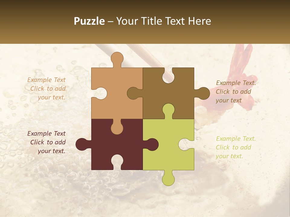 Chopsticks Are Being Used To Stir Food In A Pan PowerPoint Template