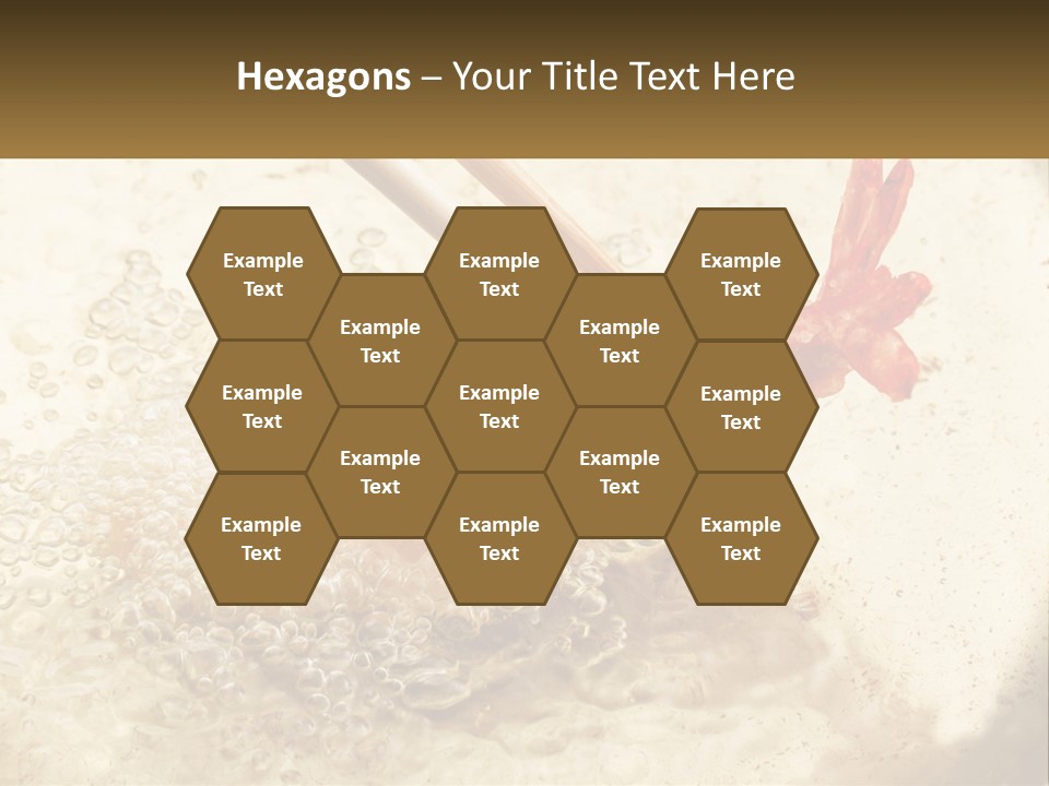 Chopsticks Are Being Used To Stir Food In A Pan PowerPoint Template