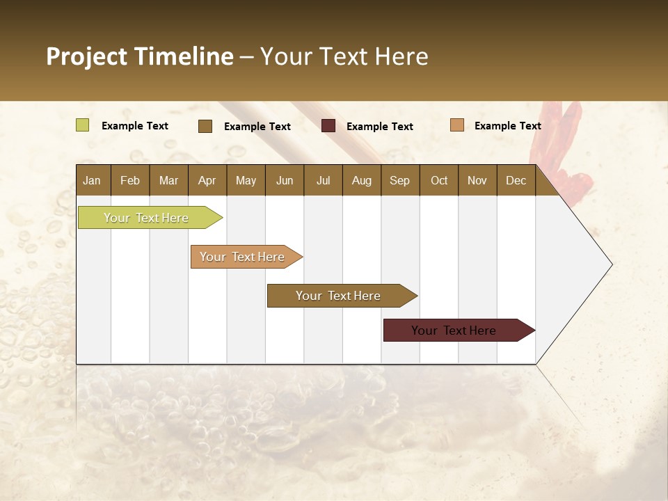 Chopsticks Are Being Used To Stir Food In A Pan PowerPoint Template