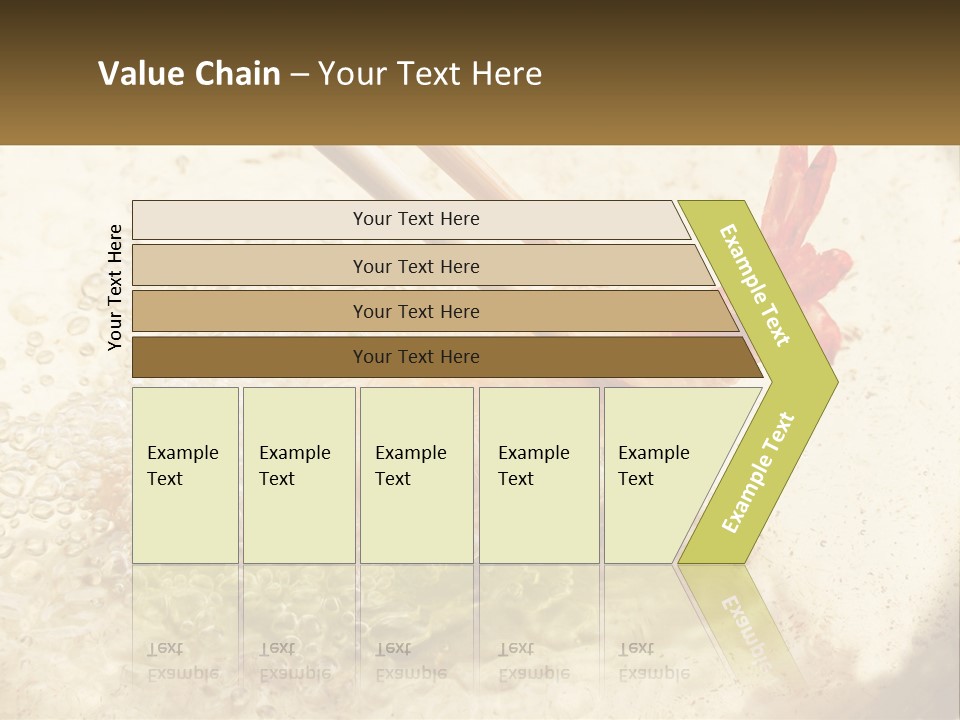 Chopsticks Are Being Used To Stir Food In A Pan PowerPoint Template