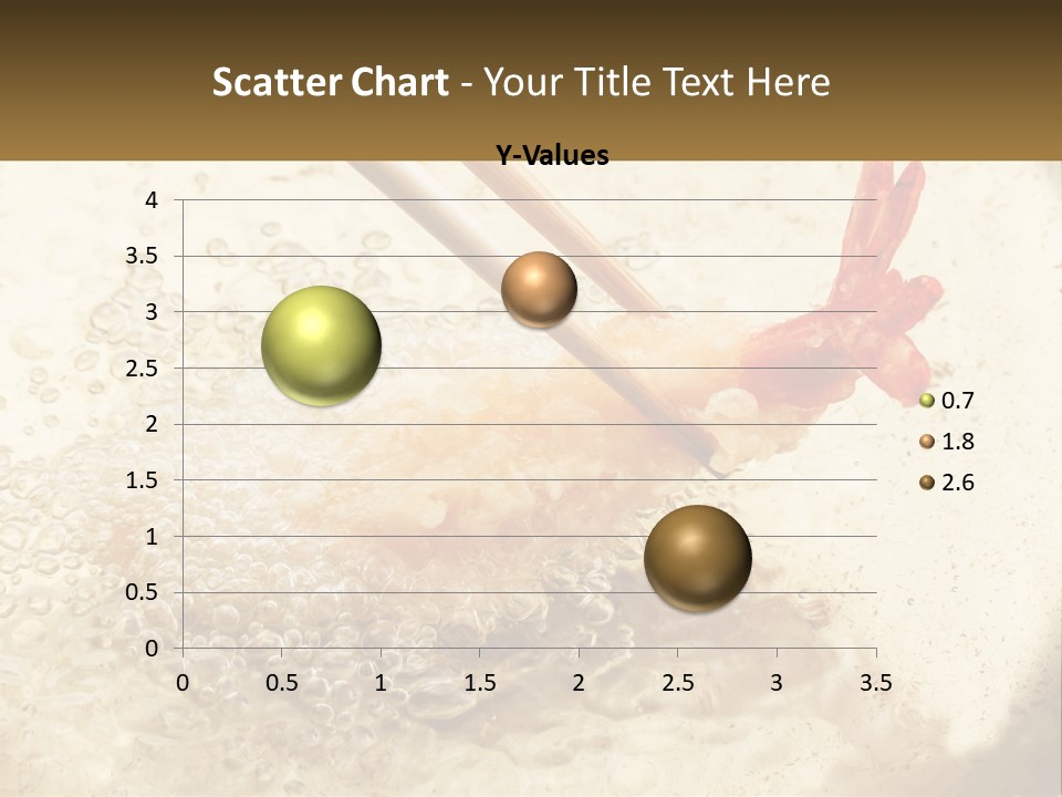 Chopsticks Are Being Used To Stir Food In A Pan PowerPoint Template