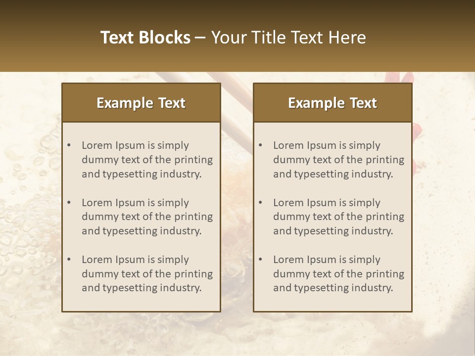 Chopsticks Are Being Used To Stir Food In A Pan PowerPoint Template