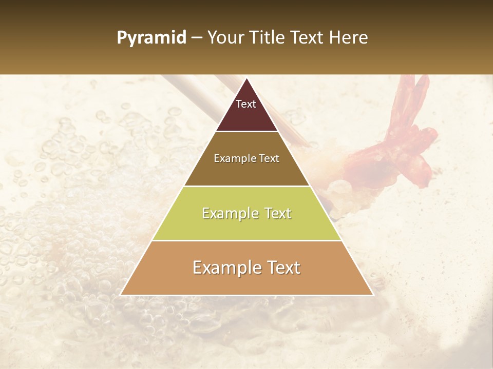 Chopsticks Are Being Used To Stir Food In A Pan PowerPoint Template