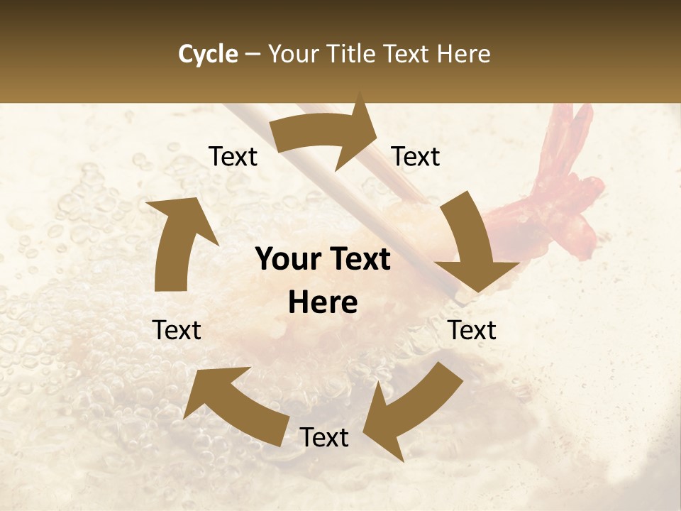 Chopsticks Are Being Used To Stir Food In A Pan PowerPoint Template