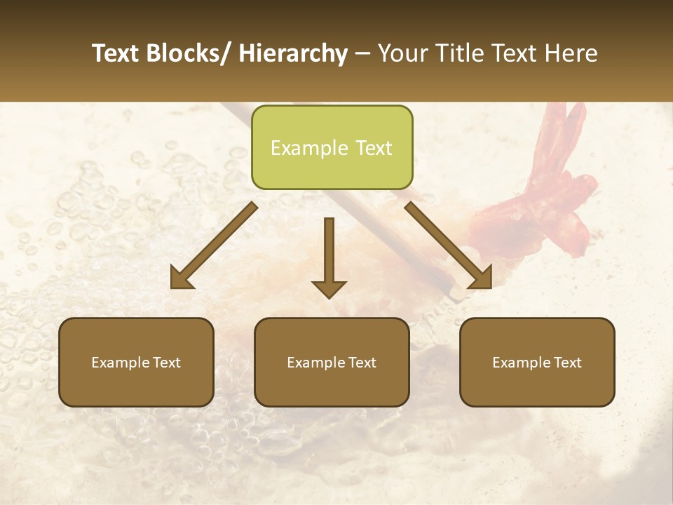 Chopsticks Are Being Used To Stir Food In A Pan PowerPoint Template