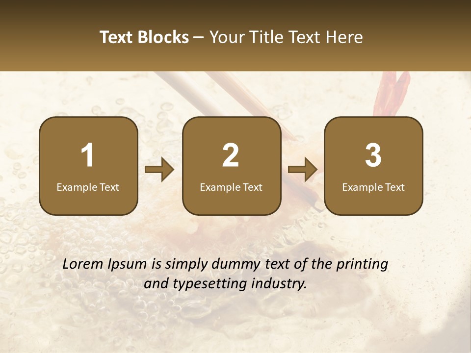 Chopsticks Are Being Used To Stir Food In A Pan PowerPoint Template
