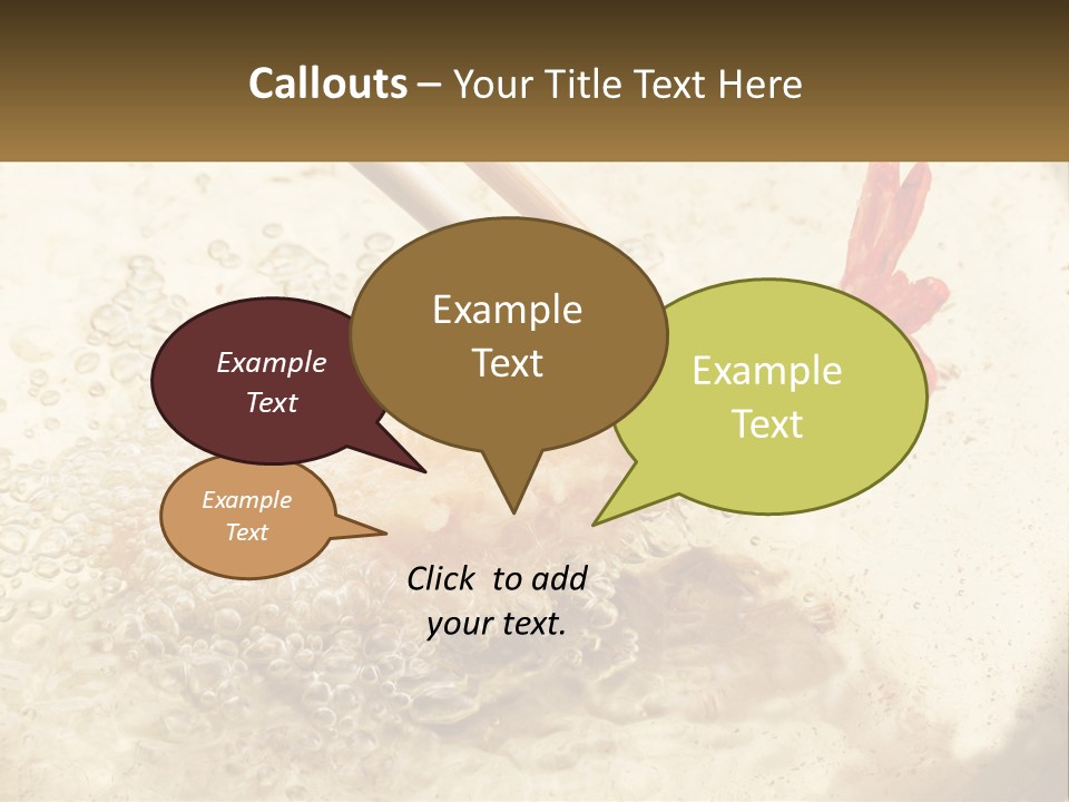 Chopsticks Are Being Used To Stir Food In A Pan PowerPoint Template