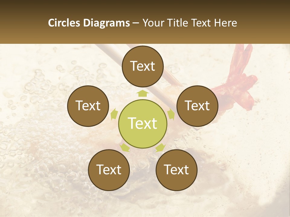 Chopsticks Are Being Used To Stir Food In A Pan PowerPoint Template