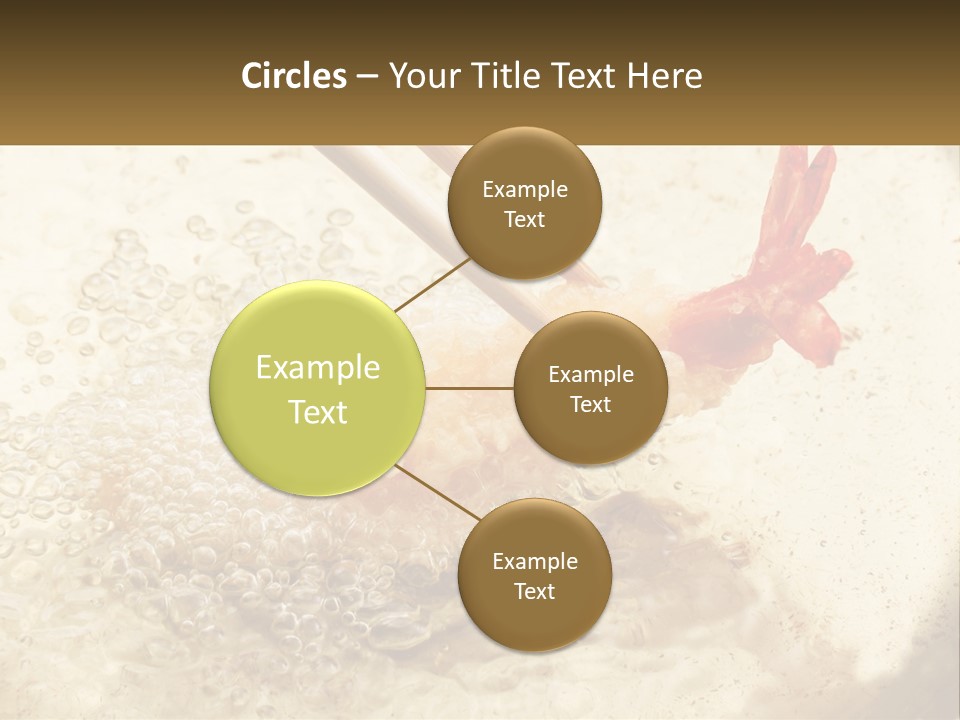 Chopsticks Are Being Used To Stir Food In A Pan PowerPoint Template