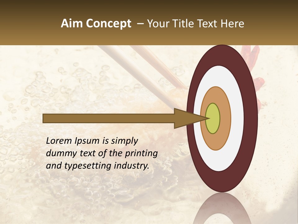 Chopsticks Are Being Used To Stir Food In A Pan PowerPoint Template