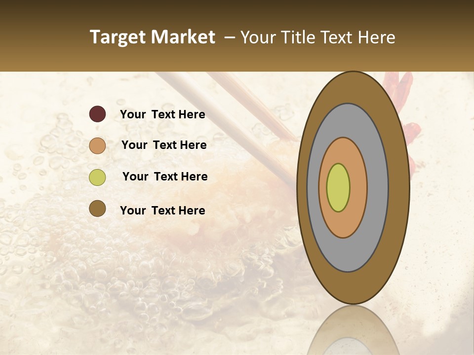 Chopsticks Are Being Used To Stir Food In A Pan PowerPoint Template