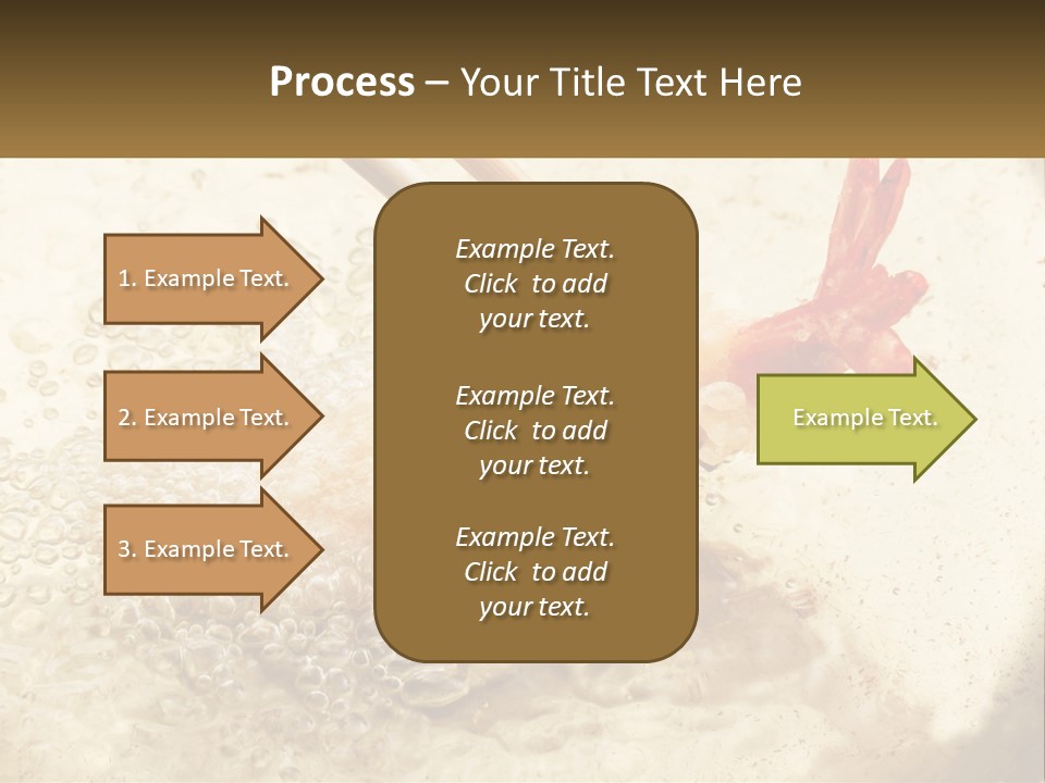 Chopsticks Are Being Used To Stir Food In A Pan PowerPoint Template