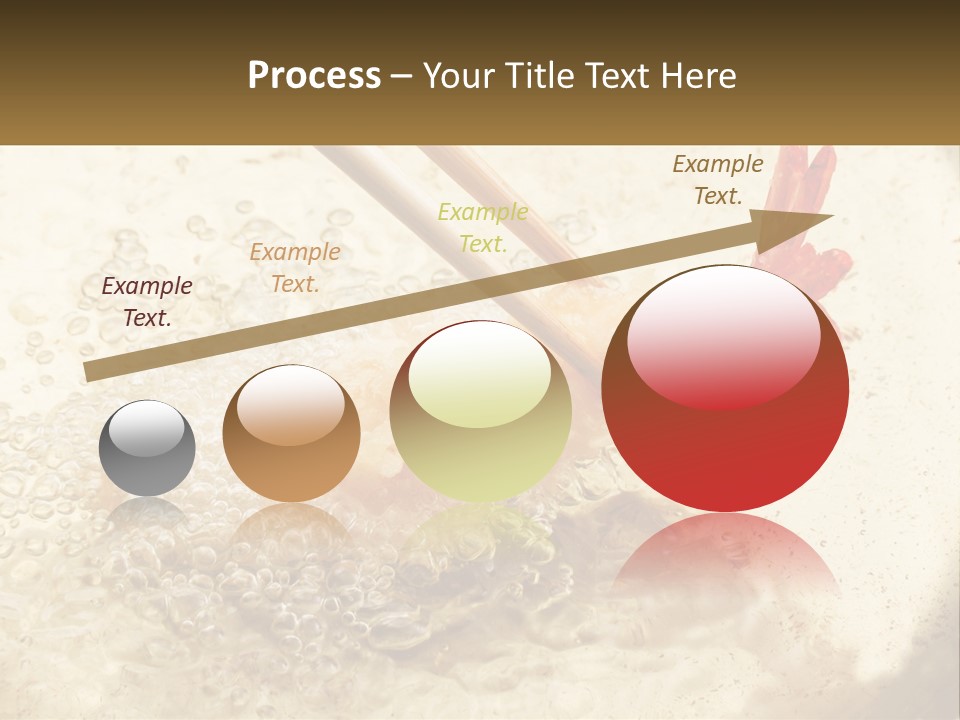 Chopsticks Are Being Used To Stir Food In A Pan PowerPoint Template