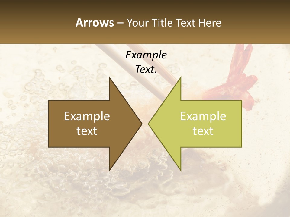Chopsticks Are Being Used To Stir Food In A Pan PowerPoint Template