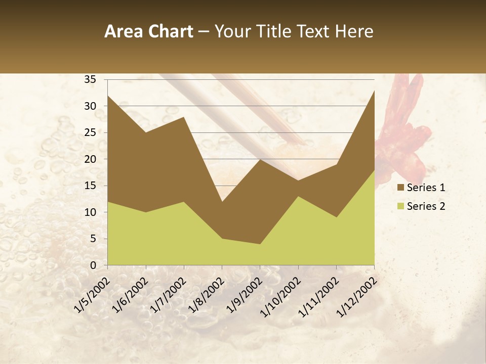 Chopsticks Are Being Used To Stir Food In A Pan PowerPoint Template