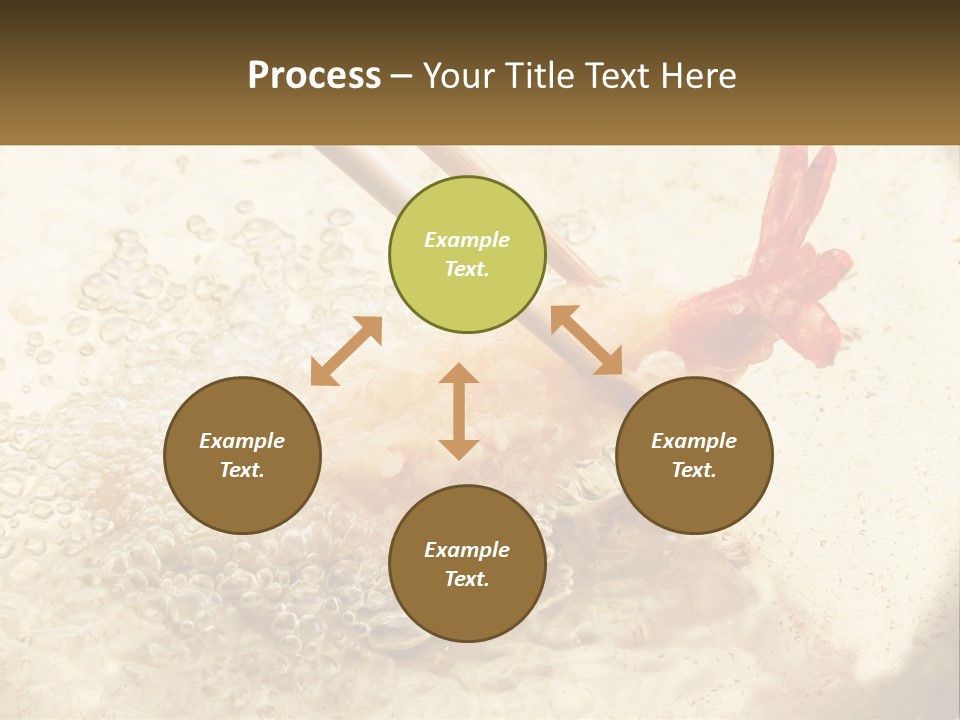 Chopsticks Are Being Used To Stir Food In A Pan PowerPoint Template