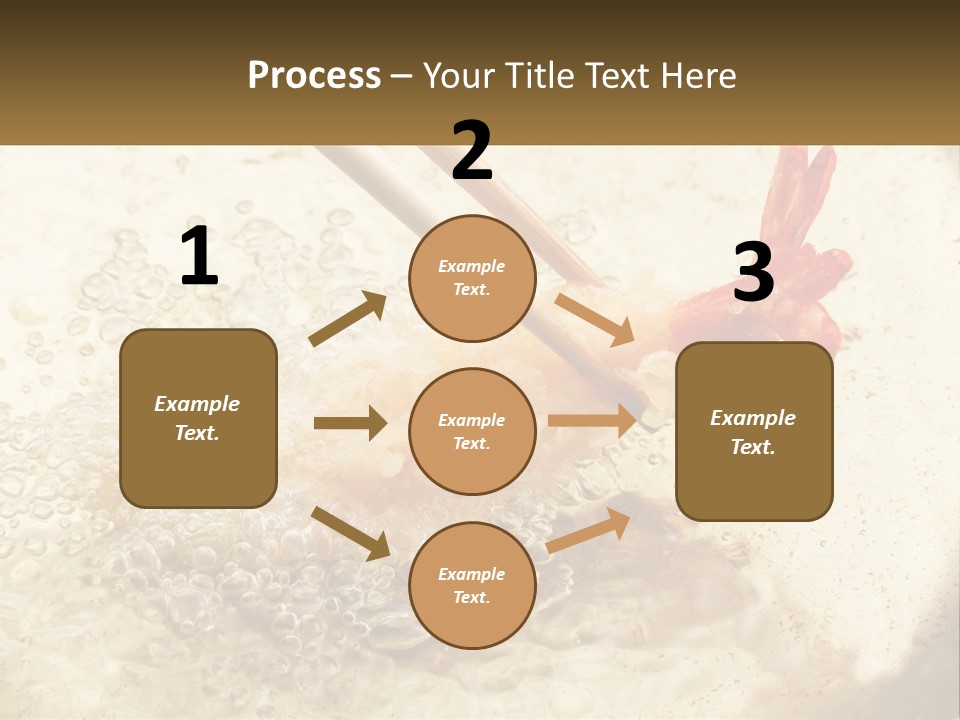 Chopsticks Are Being Used To Stir Food In A Pan PowerPoint Template