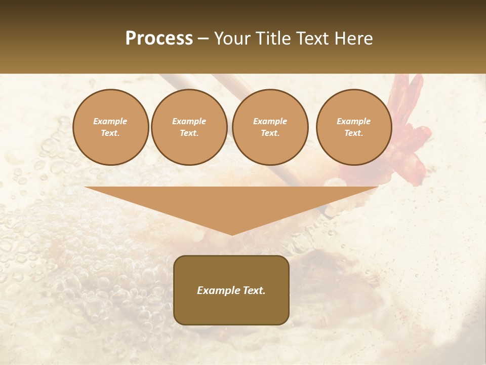 Chopsticks Are Being Used To Stir Food In A Pan PowerPoint Template