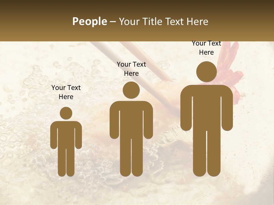 Chopsticks Are Being Used To Stir Food In A Pan PowerPoint Template