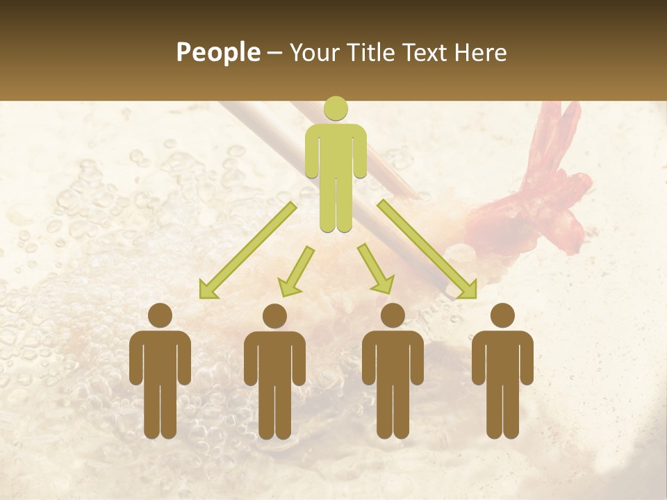 Chopsticks Are Being Used To Stir Food In A Pan PowerPoint Template