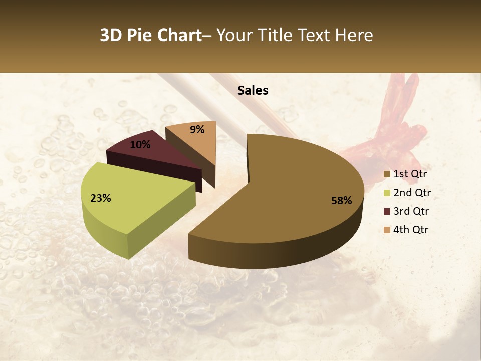 Chopsticks Are Being Used To Stir Food In A Pan PowerPoint Template
