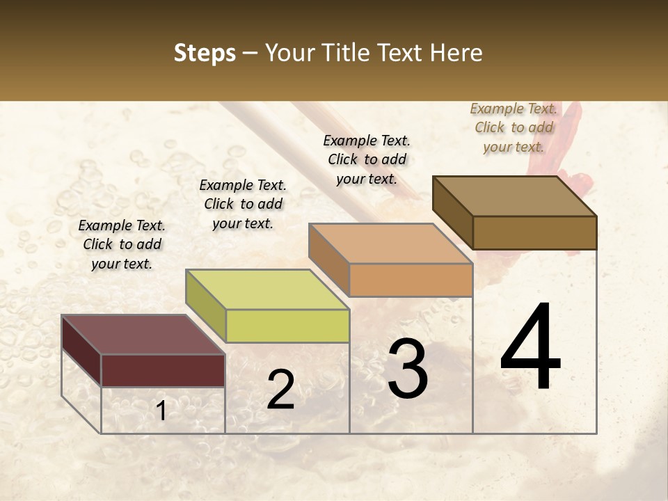 Chopsticks Are Being Used To Stir Food In A Pan PowerPoint Template