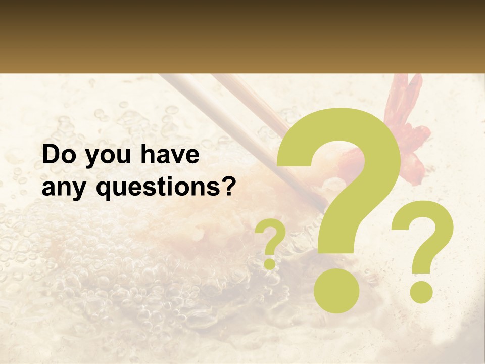 Chopsticks Are Being Used To Stir Food In A Pan PowerPoint Template
