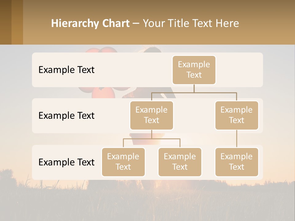 A Woman Holding Balloons In The Air At Sunset PowerPoint Template