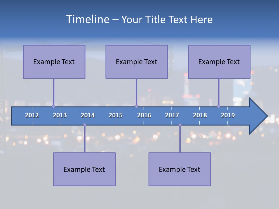 A Power Line With A City In The Background PowerPoint Template