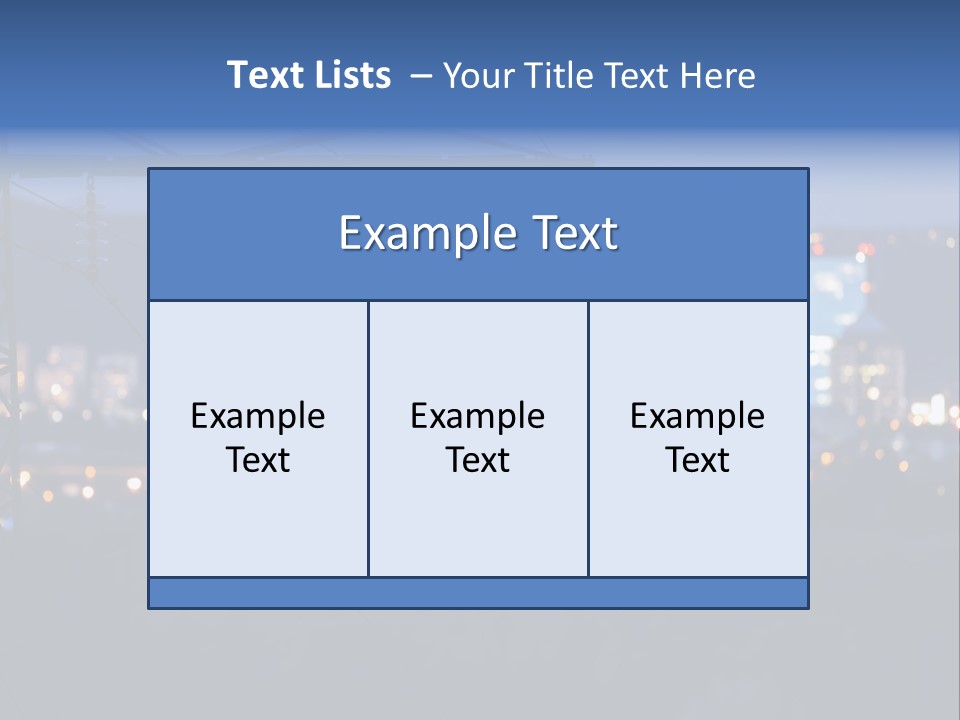 A Power Line With A City In The Background PowerPoint Template